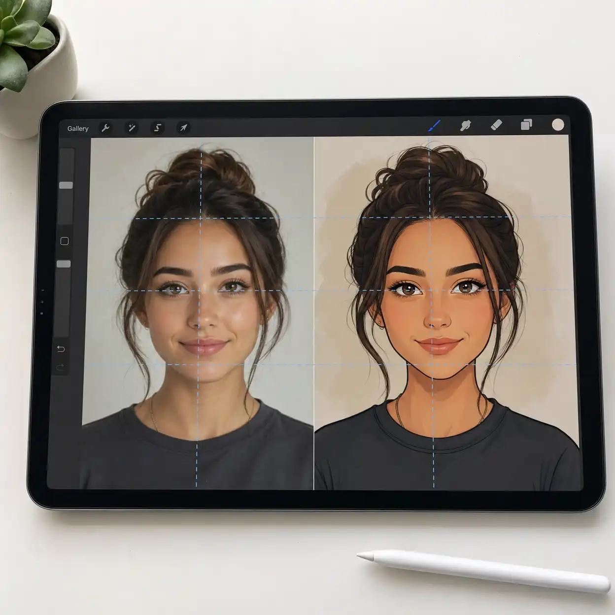 AI cartoon generator structure controls preserving expressive cartoon character details.