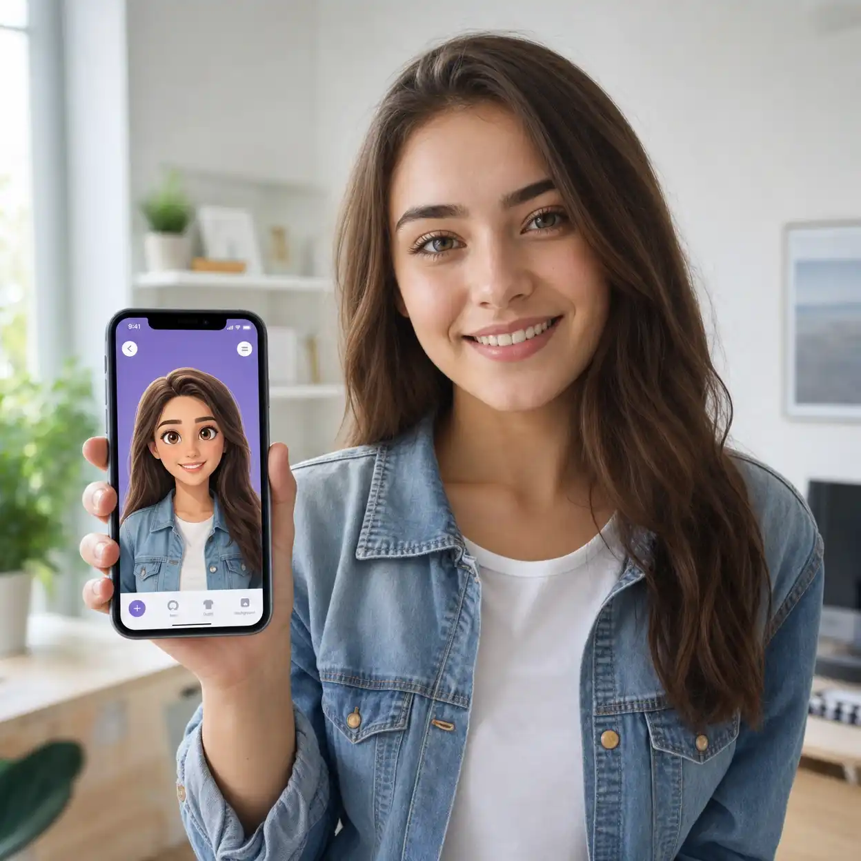 Social media avatar created with an ai cartoon generator.