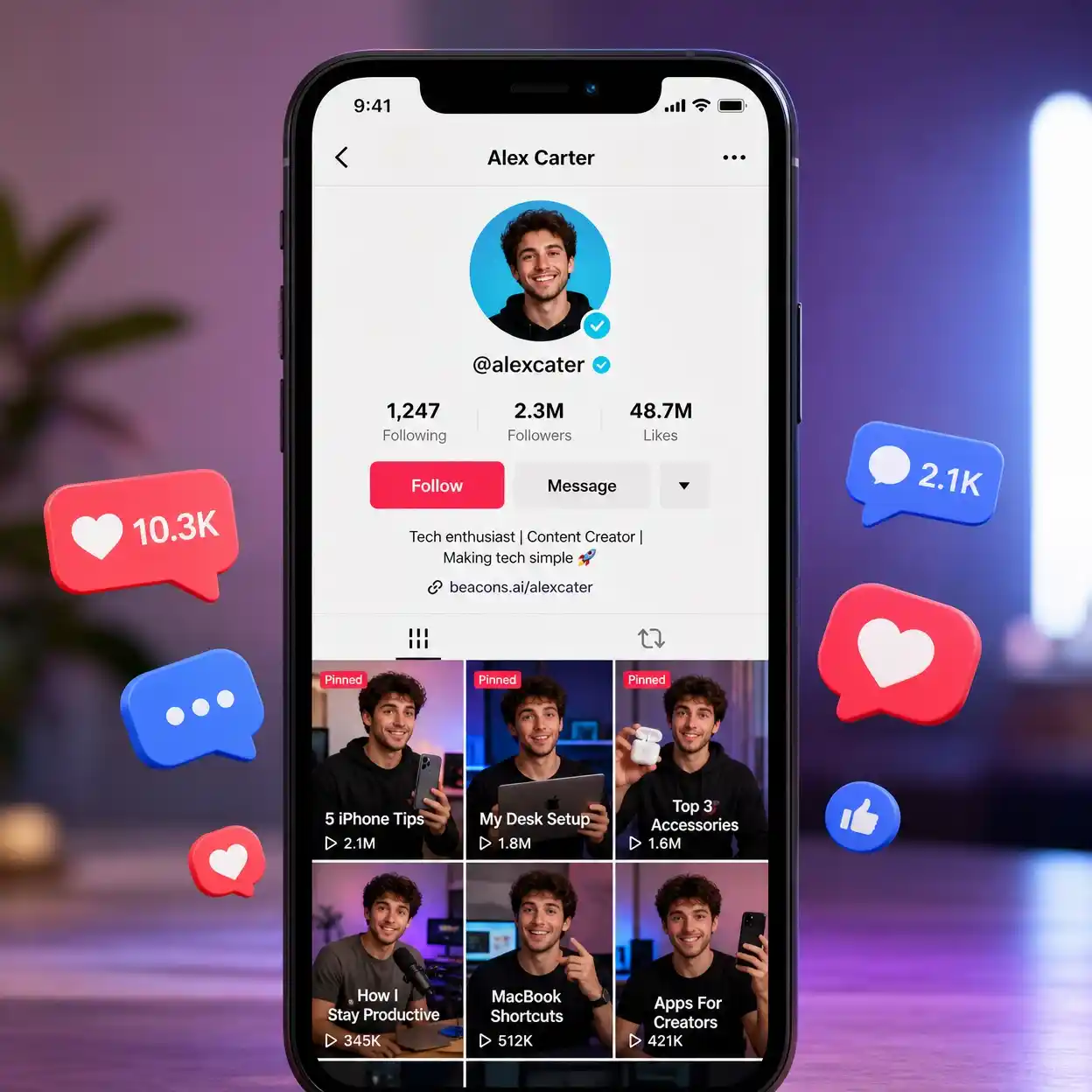 Redes sociales y contenido para influencers
