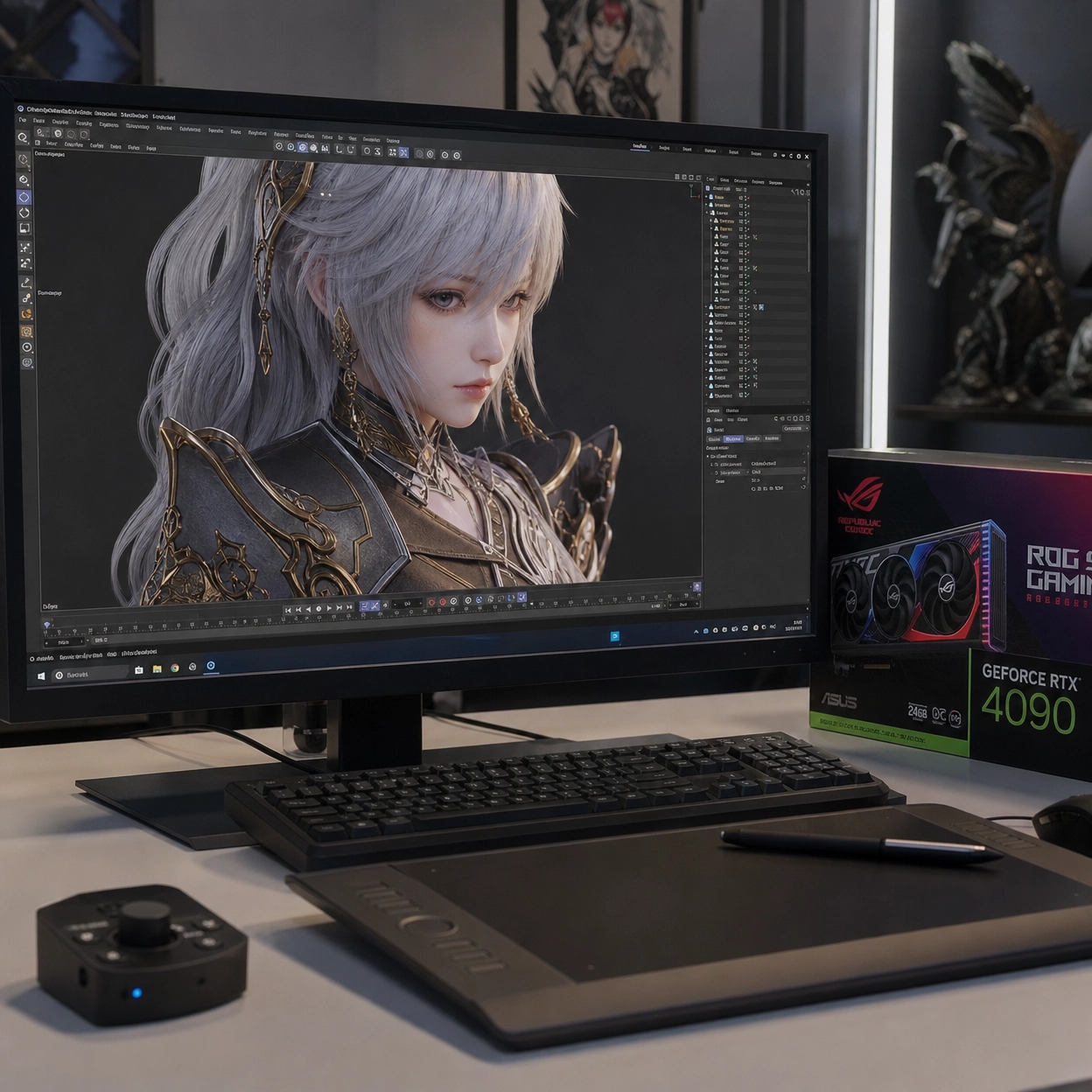 Estilos anime 3D para personajes con volumen y presencia.