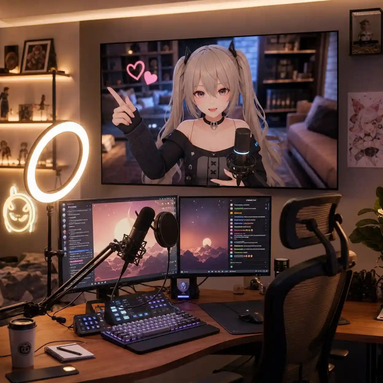 Virtual Streamers and VTuber Interactions.